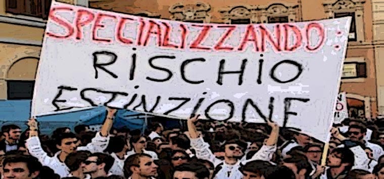 specializzandi rischio estinzione
