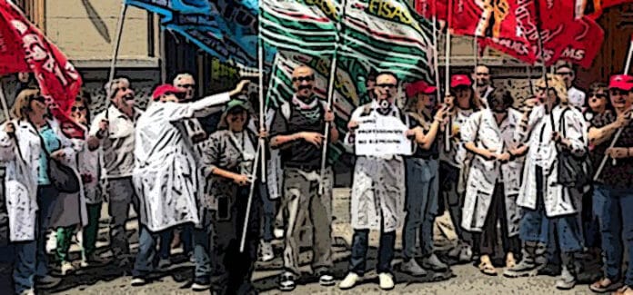 protesta collaboratori torino ccnl